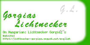 gorgias lichtnecker business card